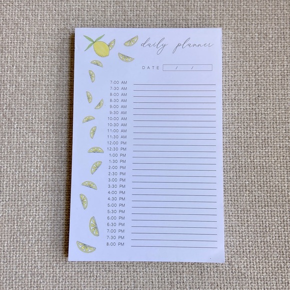 NWT Linda Tong Planner | Weekly Planner + Hourly Planner (Lemon Print) - Picture 4 of 4